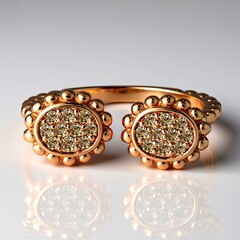 Anello in oro con Diamante Rose de France SI1 di Argyle