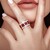 Zilveren ring met Birmese Robijnen (Gems en Vogue)