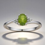 Anello in argento con Idocrasio