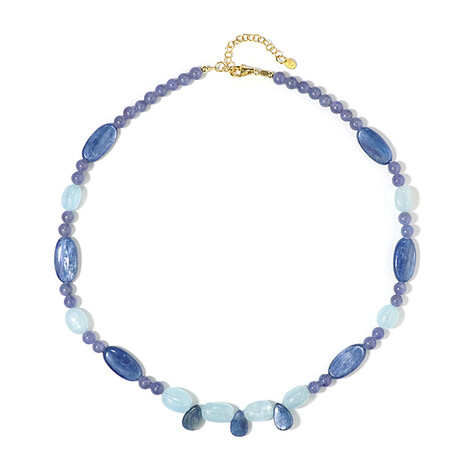 Edelstein-Silberhalskette