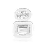 Ciondolo in argento con Topazio Bianco (MONOSONO COLLECTION)