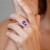 Zambian Amethyst Silver Ring