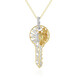 Zilveren halsketting met zirkonen (Gems en Vogue)