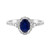 Gouden ring met een Blauwe Ceylon saffier (CIRARI)