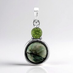 Ciondolo in argento con Mariposite