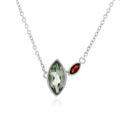 Collana in argento con Ametista Verde