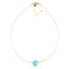 Collana in acciaio inossidabile con Larimar