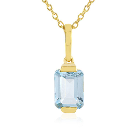 Collana in argento con Topazio Blu Cielo