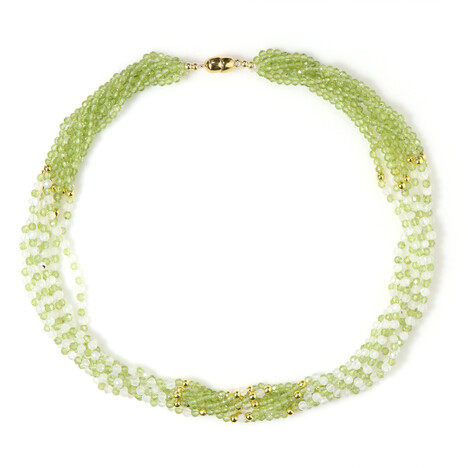 Peridot Silver Necklace (Riya)
