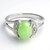 Anello in argento con Crisoprasio Imperiale
