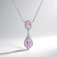 Collana in argento con Kunzite