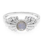 Anillo en plata con Espectrolita