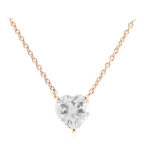 Collier en argent et Topaze blanche