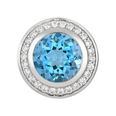 Marambaia Topaz Silver Pendant