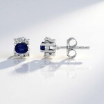 Orecchini in argento con Cianite del Nepal