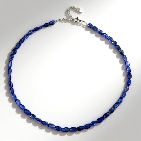 Collana in argento con Cianite del Nepal