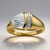 Anello in oro con Quarzo Herkimer (Amanda Adkins)