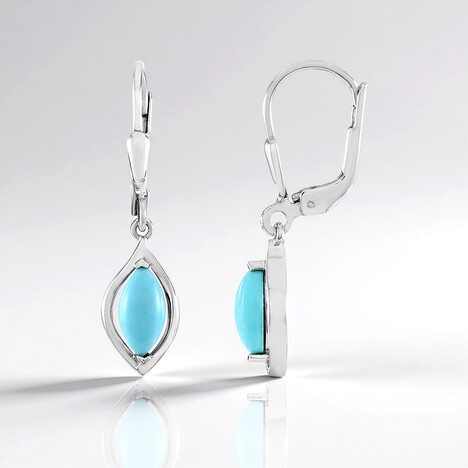 Orecchini in argento con Turchese Sleeping Beauty (Faszination Türkis)