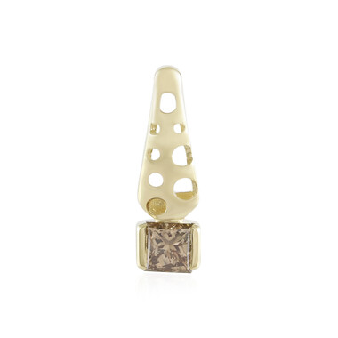 I2 Champagner-Diamant-Goldanhänger (Ornaments by de Melo)
