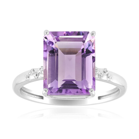 Lavendel-Amethyst-Silberring