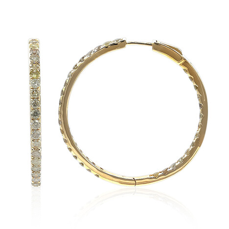 SI2 Fancy-Brillant-Goldohrringe (CIRARI)