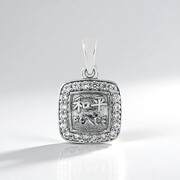 Ciondolo in argento con Zircone - Pace