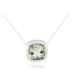 Collar en plata con Amatista verde