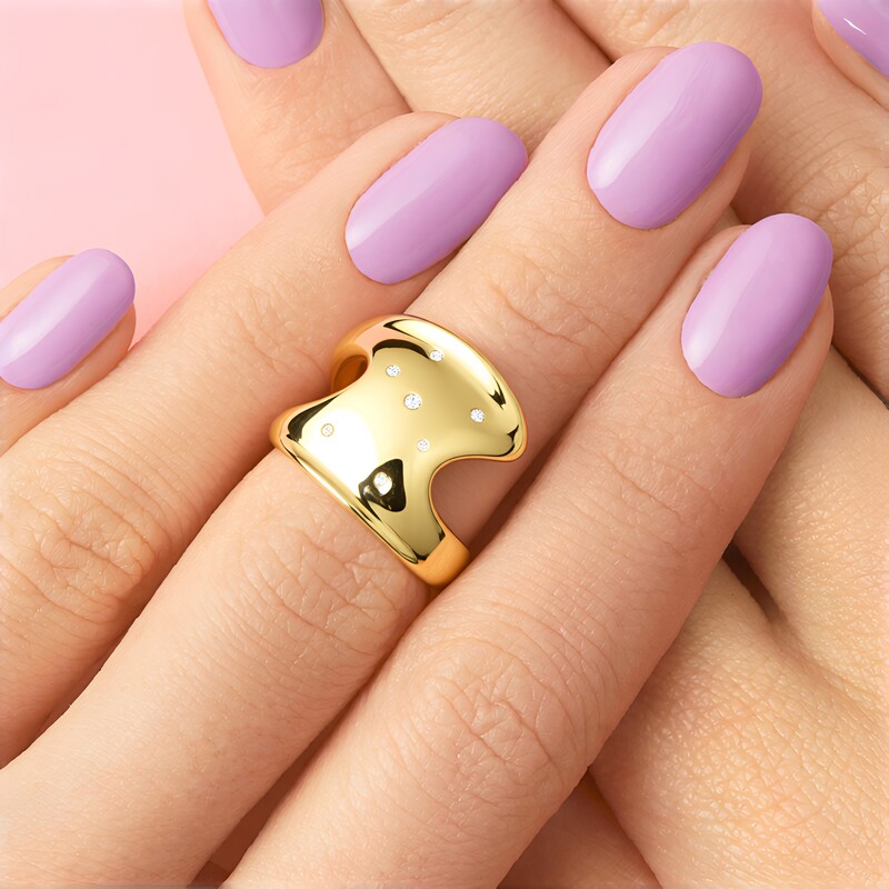 Anello in argento con Diamante SI1 (G) (Annette)