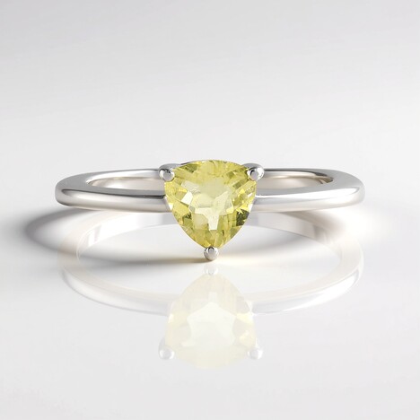 Anello in argento con Fluorite Gialla