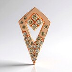 Pendentif en or et Diamant rose de France SI1 d'Argyle  (Annette)