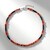 Collana in argento con Conchiglia di Ostrica Spinosa Arancione