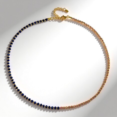 Collana in argento con Zaffiro Blu