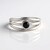 Anello in argento con Diamante Nero (de Melo Essence)