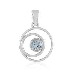 Colgante en plata con Aguamarina de Brasil