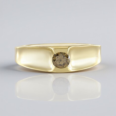 Anello in argento con Diamante Champagne I3