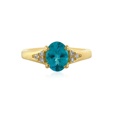 Blauer Apatit-Silberring