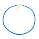 Neon Blue Apatite Silver Necklace