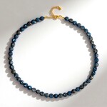 Collana in argento con Quarzo Mistico Blu