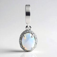 Pendentif en argent et Opale d'Australie