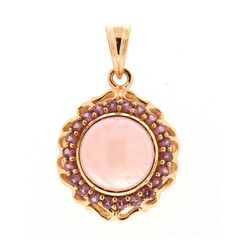 Ciondolo in oro con Morganite Brasiliana