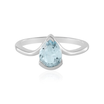 Anello in argento con Topazio Blu Cielo