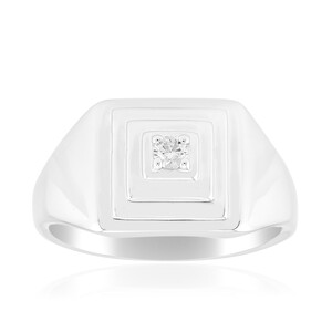 I1 (G) Diamond Silver Ring (Annette)