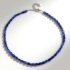 Collana in argento con Cianite del Nepal