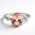 Anello in oro con Morganite AAA