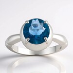 Bague en argent et Fluorite du Braldu (Pallanova)