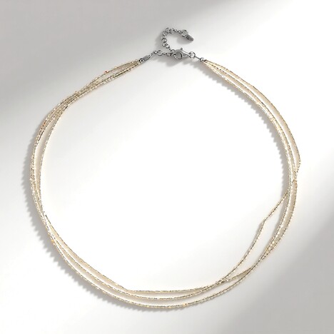 Collana in argento con Topazio Bianco