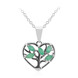 Brazilian Emerald Silver Necklace