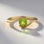 Anello in oro con Tormalina Verde (AMAYANI)