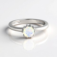 Anello in argento con Opale di Welo