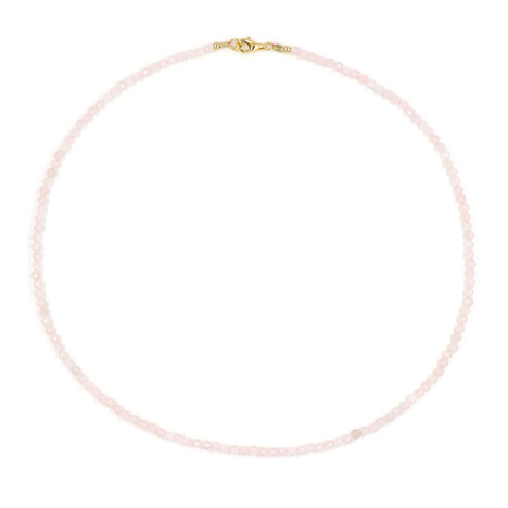Collar en plata con Cuarzo rosa